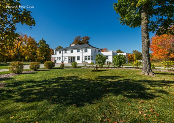 Photograph of the beautiful Adlai E. Stevenson house