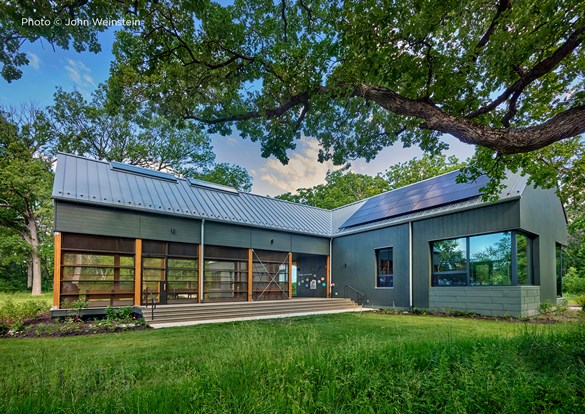 Photo of the new Net-Zero Education Center at Ryerson