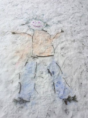 snow_painted_person